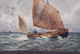 United Kingdom PPC Homeward Bound, Close Hauled Raphael Tuck 'Oilette' The Breezy Sea Series 11 KJØBENHAVN 1909 HELLERUP - Pêche