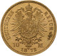 Preußen - Anlagegold: Wilhelm I. 1861-1888: 10 Mark 1872 A, Jaeger 242. 3,97 G, - 5, 10 & 20 Mark Goud