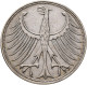 Bundesrepublik Deutschland 1948-2001: 5 DM Kursmünze 1958 J, Nur 60.000 Ex., Jae - Other & Unclassified