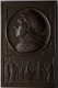 Medaillen - Religion: Luther, Martin 1483-1546: Einseitige Bronzeplakette 1921, - Unclassified