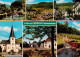 73886881 Boedefeld Wassertreten Panorama Strassenpartie Kirche Ortsmotiv Boedefe - Schmallenberg