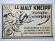 Cartonnage Publicitaire Le MALT KNEIPP Café  16 X 24 Cm Env - Publicités