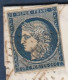 Cérès N° 4a Sur Lettre De Toulouse - 1849-1850 Ceres