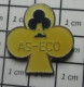 516B Pin's Pins / Beau Et Rare : MARQUES / AS-ECO TREFLE BLANC - Trademarks