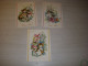 Lot De 3 CP CARTE POSTALE BONNE FETE PANIER De FLEURS Et CHATS - Vierge - Other & Unclassified