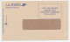 Postal Cheque Cover France 1990 Isolation- Windows - Non Classés