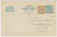 Briefkaart G. 90 A I / Bijfrankering Den Haag - USA 1917 - Postal Stationery