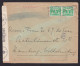 Netherlands: Cover To Germany, 1942, 2 Stamps, 3 Colour Chemical Wipe Censor, Censored, Label (minor Damage) - Brieven En Documenten