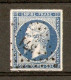 1854 - Napoléon 20c. Bleu Foncé YT 14Aa (type I) PC371 Berlaimont (57) - 1853-1860 Napoléon III.