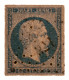 1854 - Napoléon 20c. Bleu Foncé YT 14Aa (type I) PC371 Berlaimont (57) - 1853-1860 Napoleon III