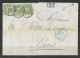 Belgique LAC (Bach & C° Ostende) Du 30/08/1875 - Oblit 3x1 Y&T N° 30 Entrée Belg 2 Erquelines Pour Rothschild Paris. - 1869-1883 Leopold II.