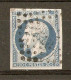 1854 - Napoléon 20c. Bleu Laiteux Foncé - PC2338 ? - YT 14Af (type I) - 1853-1860 Napoléon III.