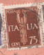 1791 - R.S.I.- Busta Raccomandata Senza Testo Del 1943 Da Budrio A Bologna Con Lire 1  C. 75 C. 50 - Soggetti Allegarici - Storia Postale