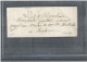 38- DÔLE-LAC POUR BESANÇON EN PORT DÛ-GRIFFE NOIRE ,21x12 -38 /DÔLE  TAXE MANUSCRITE 2 -DATEUR 22 JUIL 1826 AU VERSO - 1801-1848: Precursors XIX