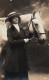 Woman And White Horse Advertising Postcard Real Photo Beautiful - Cavalli