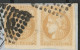 Cote 3350€ RRR PAIRE N°43Bc "CITRON"+ RRR Ambulant BE Et TBE Signé Scheller - 1870 Uitgave Van Bordeaux