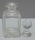 -JOLIE ANCIENNE CARAFE A WHISKY CRISTAL Avec GROS BOUCHON à FACETTES PLEIN       E - Glas & Kristall