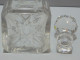 Delcampe - -JOLIE ANCIENNE CARAFE A WHISKY CRISTAL Avec GROS BOUCHON à FACETTES PLEIN       E - Glass & Crystal