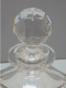 Delcampe - -JOLIE ANCIENNE CARAFE A WHISKY CRISTAL Avec GROS BOUCHON à FACETTES PLEIN       E - Glass & Crystal