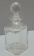 Delcampe - -JOLIE ANCIENNE CARAFE A WHISKY CRISTAL Avec GROS BOUCHON à FACETTES PLEIN       E - Glas & Kristall