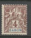 GABON N° 18  NEUF** LUXE SANS CHARNIERE / Hingeless / MNH - Unused Stamps
