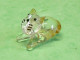 Fèves / Fève / Animaux : Chat ( En Verre 4 / 2,5 Cm ) Parfait état   T211 - Animals