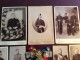 Joli Lot Photos Sur Carton Militaire OFFICIERS UNIFORMES + Médaille Bon Pour Le Service 1924 - War, Military