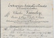 22 Avril 1910 -Entreprise Spéciale De Convois Et Transports Funèbres Charles Vaudey Paris, 9, Place D'Italie , 9, Paris - Trasporti