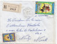 36835# ALGERIE LETTRE RECOMMANDE Obl ROUGET DE L'ISLE CONSTANTINE 1967 Pour METZ MOSELLE - Algerije (1962-...)