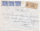 36839# ALGERIE LETTRE RECOMMANDE Obl EL HANNSER CONSTANTINE 1968 EL MILIA Pour METZ MOSELLE - Algerije (1962-...)