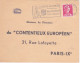 FRANCE - FLAMME  MIRANDE GASCOGNE - RELAIS PYRENEES COTE BASQUE - LETTRE D - ADRESSE CONTENTIEUX EUROPEEN PARIS - Mechanical Postmarks (Advertisement)