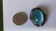 B18 / BROCHE A PINCE PIERRE BLEU PEU ETRE ARGENT - Broches