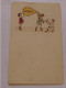 Delcampe - Lot De 8 Menus Aquarelle Originale Circa 1920  STEP137 - Menus