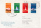 Deutschland To Israel 1972 Olympic Games Mi#719-22 Full Set Mailed Cover VII - Verano 1972: Munich