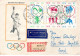 DDR To Israel 1964 Tokyo Olympic Games Mi#1039-44 Block Registered FDC VIII - Verano 1964: Tokio