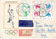 DDR To Israel 1964 Tokyo Olympic Games Mi#1039-44 Block Registered FDC VIII - Zomer 1964: Tokyo