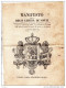 1829 MANIFESTO DELLA CAMERA DEI CONTI - PRESENTAZIONE AL CAMBIO DELLE ANTICHE  MONETE D'ARGENTO DI SAVOIA E DI GENOVA - Documents Historiques