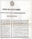 1853 GIRGENTI APPALTO PER LA COSTRUZIONE DEL 2.E 3. TRATTO DELLA STRADA ROTABILE DA CHIUSA PER SAMBUCA - Manifesti