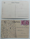 LOT DE 2 CARTES. WARNANT Restaurant à La Gare Dolhet Lambert. Prés De Bioul Et Anhée. 1x  Postée Yvoir 1926 . - Other & Unclassified