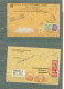 Italia, Tassa A Carico, 6 Buste (3 Raccomandate), Segnatasse 50, 100, 500, 900, 1500 (321) 3 Scan - Postage Due