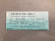 Northampton Town V Burnley 1998-99 Match Ticket - Eintrittskarten