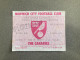 Norwich City V Southampton 1984-85 Match Ticket - Tickets & Toegangskaarten