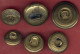 ** LOT  6  BOUTONS  CANADA  -  G. B. ** - Botones