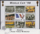 Delcampe - MALDIVES 1998 FOOTBALL WORLD CUP 3 S/SHEETS 3 SHEETLETS AND 6 STAMPS - 1998 – Francia