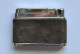 Ancien Briquet SILVER MATCH COMPOUND Gainé Cuir Motif Lézard - Andere & Zonder Classificatie