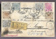 Carte Postale "Gruss Aus Prag, Der Wenzelsplatz" Recommandée, Départ De Prague Vers Sinope, Juin / Juillet 1899 (AS) - ...-1918 Prephilately