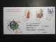 China VR Mi. GA Umschlag + Vorders. Marken 120 Fen(2)+Rückseitig ZDR Streifen(*) 19-7-2008 Nach Deutschland - Cartas & Documentos