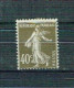 FRANCE 1924-26 Y&T N° 193 NEUF* Traces (0500) - 1906-38 Semeuse Camée