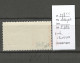 Sarre - Allemagne - Yvert  228** - 50PF - SURCHARGE RENVERSEE - SIGNE CALVES - Unused Stamps
