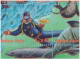 Ocean Scuba Diving, Scuba Diver, Marine Life, Penguin, Gray Shark, Polar Bear, Animal Underwater Creature, A4 FDC - Peces